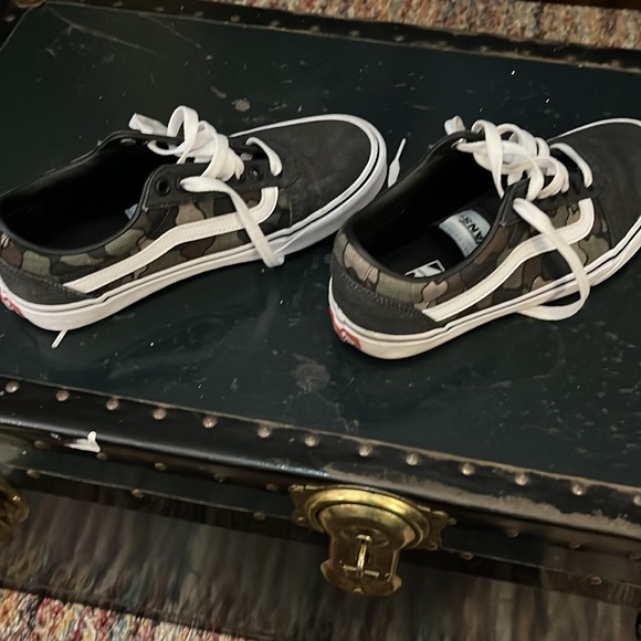 Vans Off The Wall Low Top Camo/ Black Skate Shoes Men 7.5 - Picture 5 of 7